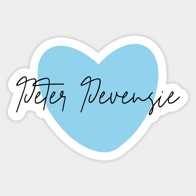 Peter Pevensie Blue Heart Sticker by DreamsofTiaras